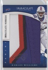 2015 Panini Immaculate Jumbos Numbers 32/48 Karlos Williams #IJ-KA s7f