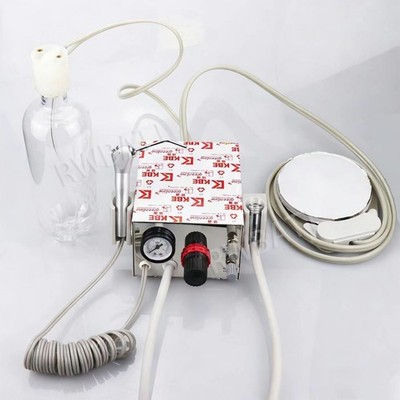 Portable Dental Turbine Unit Work with Air Compressor Weak Suction 3 Way Syringe