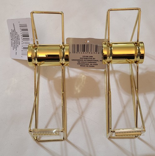 2pc Gold Tone Desktop Tape Dispenser Metal Roll Tape Cutter Office Supply - Picture 3 of 6