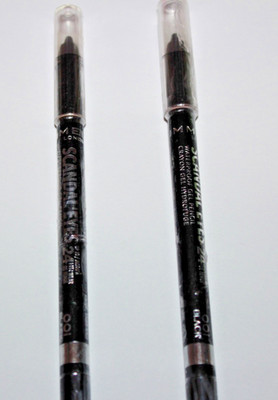 Rimmel London Scandaleyes Waterproof Gel Pencil #001 Black Lot Of 2 Sealed