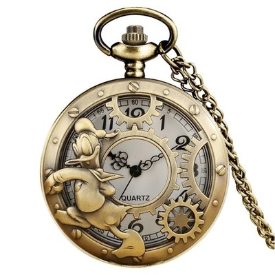 Taschenuhr NEU Donald Duck Collection Bronze Pocket Watch (Ref 1a)