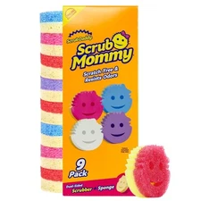Scrub Mommy Kitchen Sponges for Dishes & Wiping Spills - Dual-Sided Dish Scru...