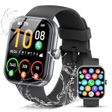 Smart Watch for Men Women, 2026 Release Answer/Make Call 1.96" Classic Black