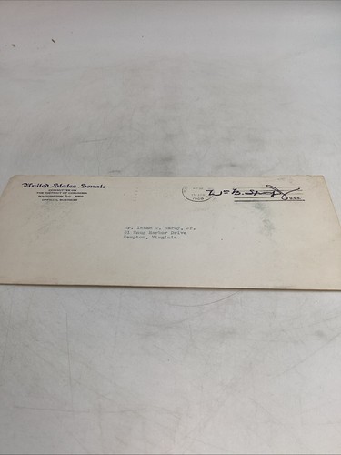 Signed William B. Spong Jr. VA Senator Letter Document United States Senate - Picture 3 of 6