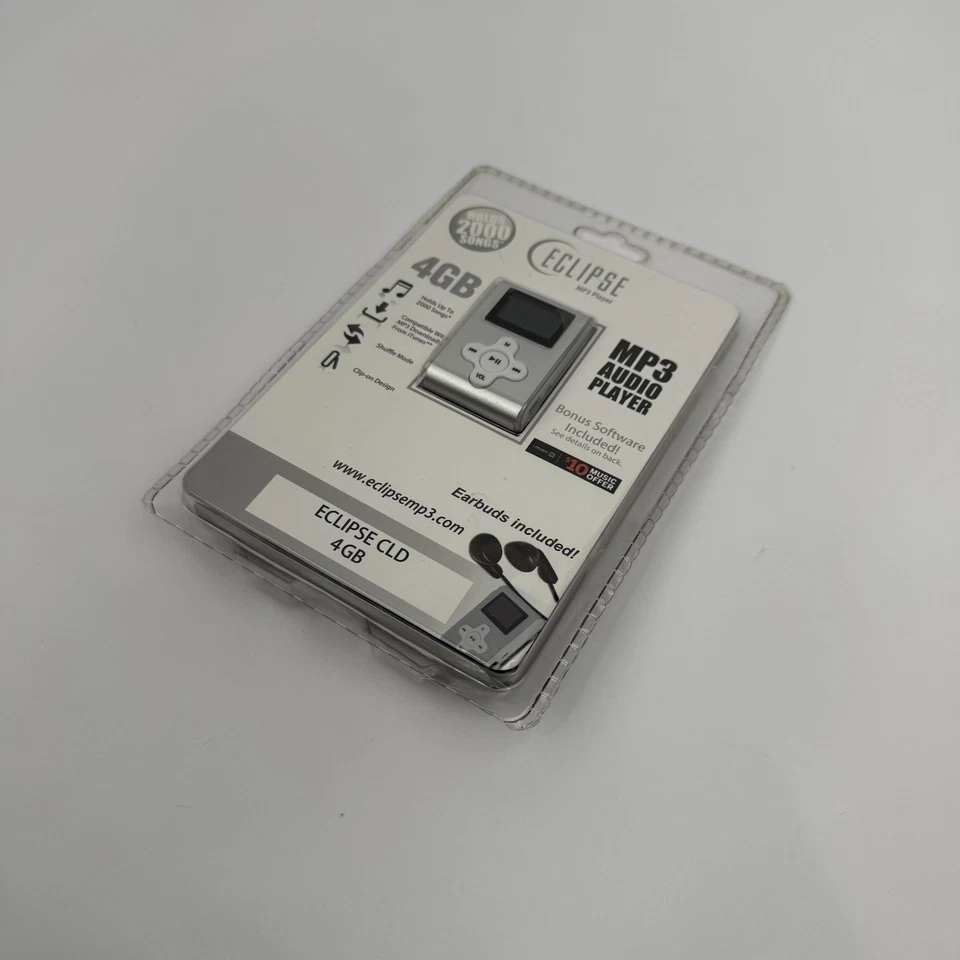 Eclipse CLD 4GB MP3 Audio Player Silver Digital Music Portable New - Image 2 of 3