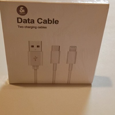 Jgnytacee USB-A to  Data/Charging Cable, White (X004DTIA2Z)