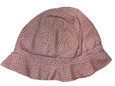 Vintage Homemade Bucket Hat Toddler/Child Size Purple Polka Dots