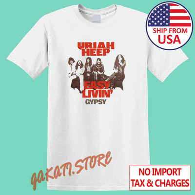 Uriah Heep Easy Livin Gypsy Men's White  Size S-5XL