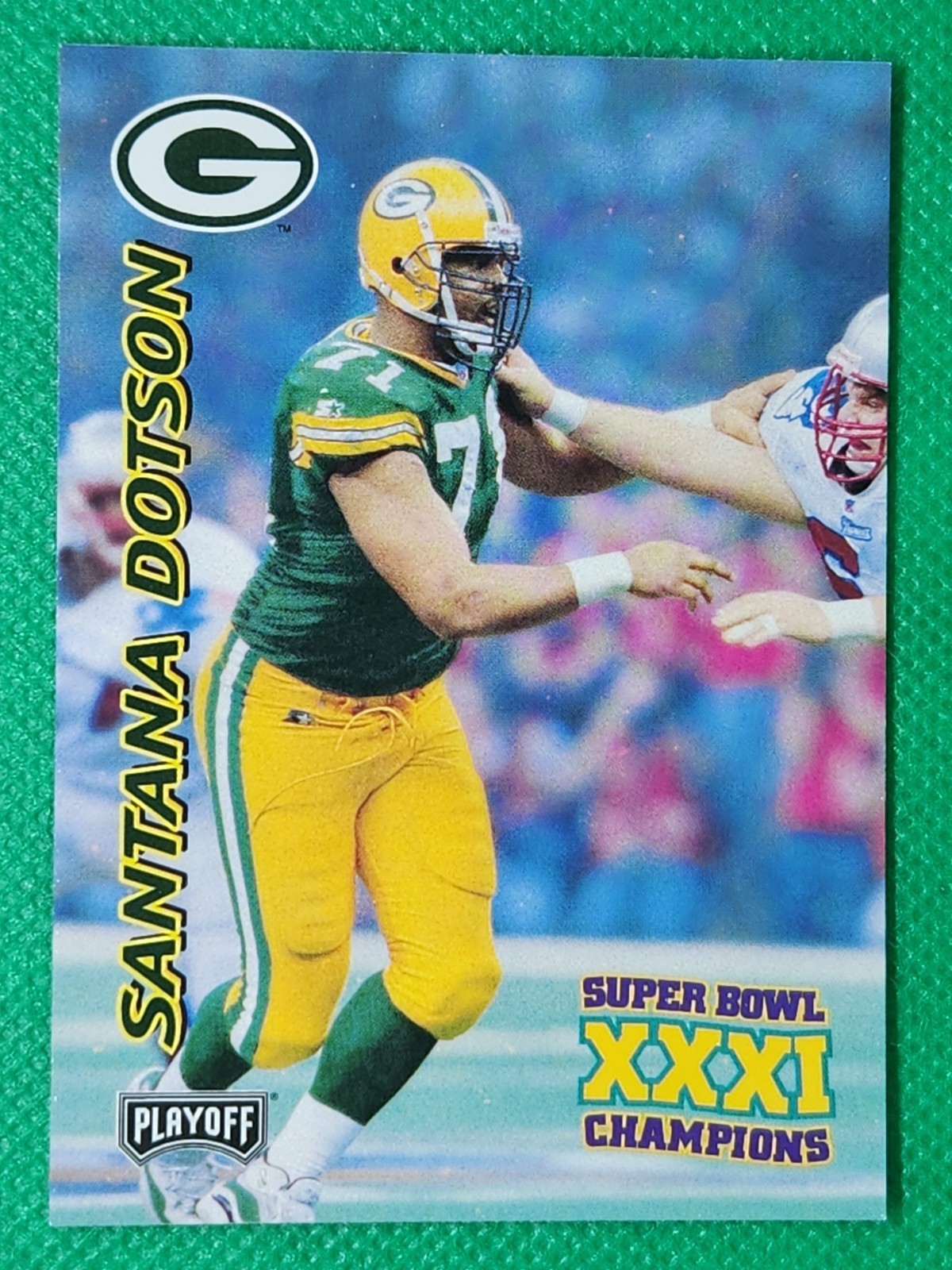 1997 Playoff Super Bowl XXXI #22 Santana Dotson MINT Green Bay Packers / Baylor