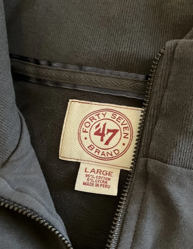 LOS ANGELES DODGERS бейсбол ' 47 совершенно серый сшитый женщин большой толстовка - Изображение 2 из 2