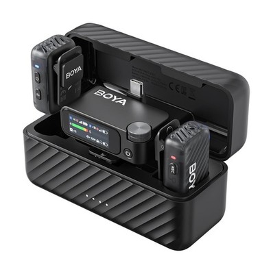 BOYA BOYAMIC 2 Wireless Microphones for iPhone 15-16/Android/PC/Camera, AI No...