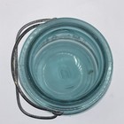 VINTAGE BALL  CANNING JAR IDEAL PAT JULY 14, 1908 MASON BLUE GLASS  LID WIRE #8 — photo 6