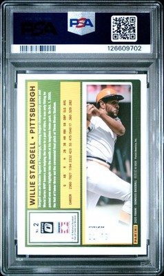 Willie Stargell Pirates 2025 Donruss #2 Optic-Orange Scope 1/79