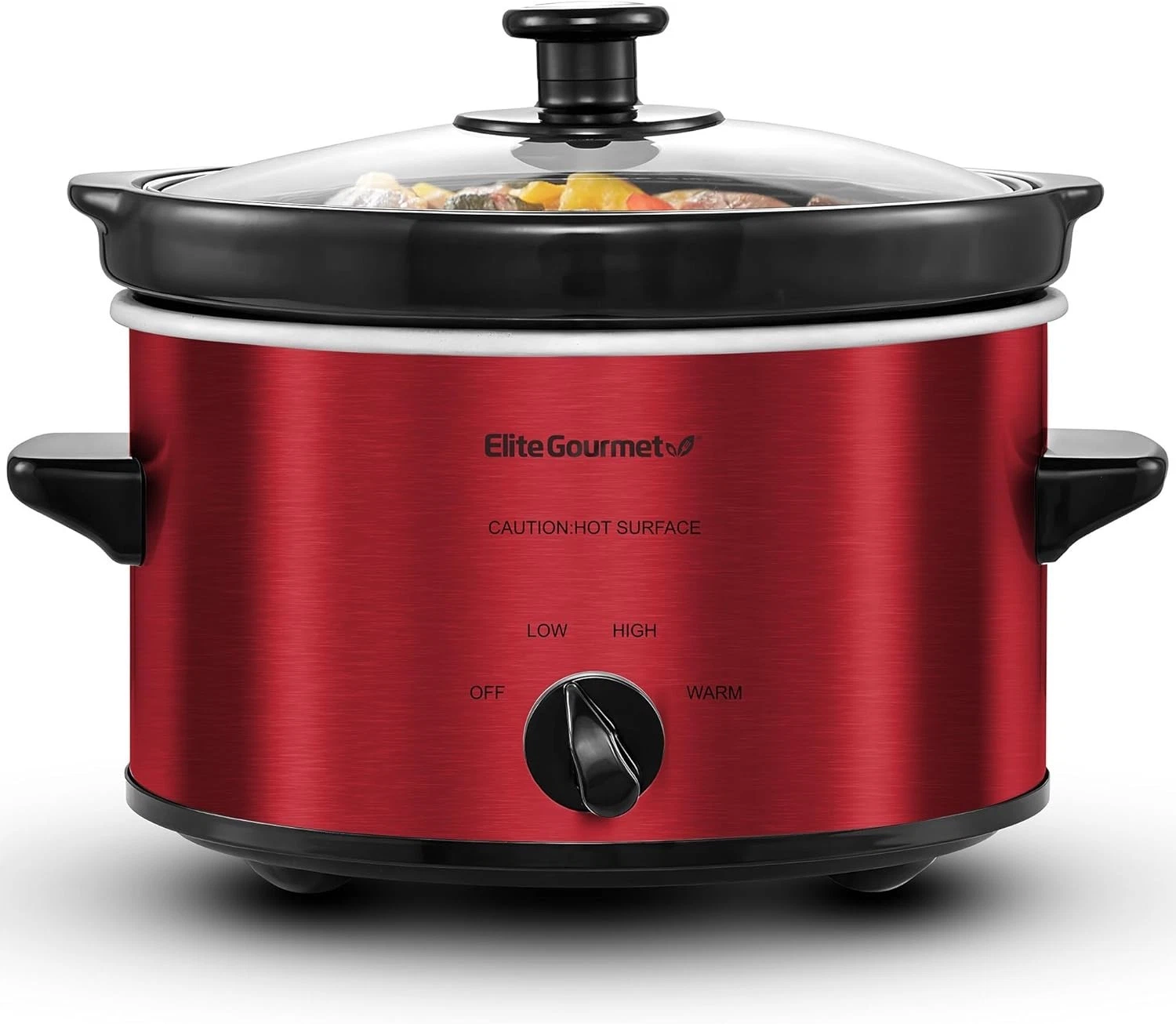 Elite Gourmet 2-Quart Electric Slow Cooker – Metallic Red
Opens in a new window or tab
