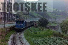 35mm Colour Negative SPAIN FV Ferrocarrils Vascongados Electric Loco 5 1977