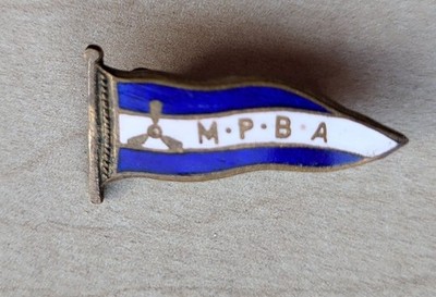Vintage Emaille The Model Power Boat Association MPBA Fattorini Brosche Anstecknadel Abzeichen