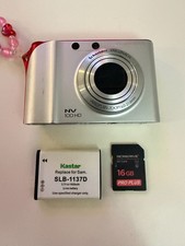 Samsung NV100 HD 14.7MP Digital Camera Nv 100 HD Silver RED 14.7mp TESTED w/SD