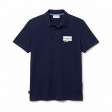 Lacoste Men's Regular Fit Piqu Polo in Navy Blue Size M FR 4 Cotton