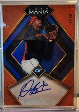 2023 Wild Card Auto Mania Oscar Gonzalez Auto 17/50 Guardians Rookie RC