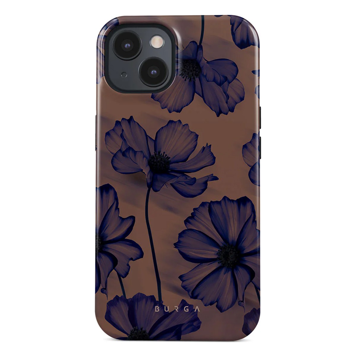 Coque iPhone 15 Plus Burga Velvet Night - Protection Tough anti-choc double couche noire
