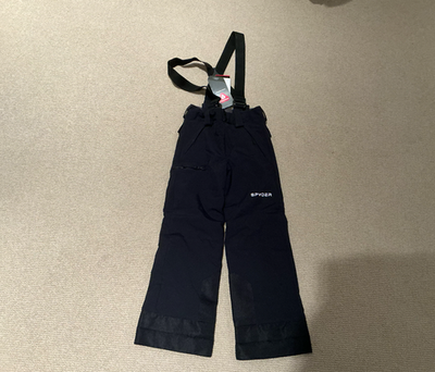 #ad #ad Spyder Boys Waterproof Insulated Snow Pants – Black – Size 8 NWT $99.95