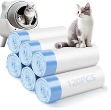 120 Pack Cat Litter Bags Compatible with Litter Robot 4/5/3, Self Cleaning Autom