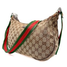 Gucci Sherry Line GG Canvas Crossbody Shoulder Bag 122790 Brown Authentic