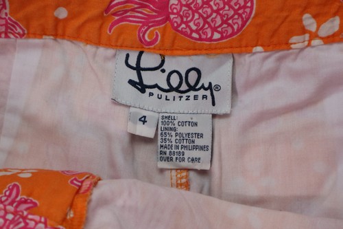 Lilly Pulitzer Women's Size 4 Orange Blowfish Pants Loose Fit Tropical Aquatic - Picture 5 of 7