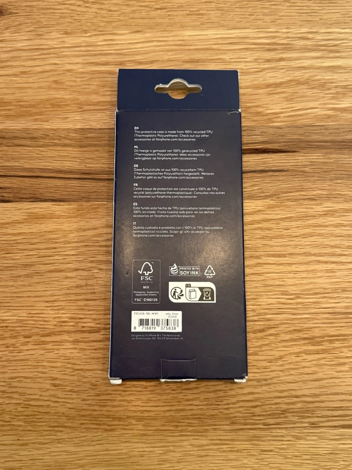 Fairphone 5 Sky Blue Protective Soft Case F5CASE-1BL-WW1 - Brand New Boxed 4