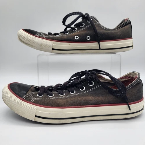 Scarpa bassa CONVERSE Chuck Taylor All Star uomo 8 nero bianco invecchiato
