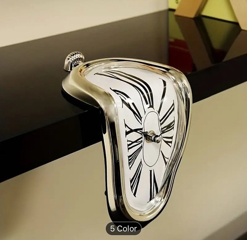 Surreal Shelf Clock, Inspired by Salvador Dali’s “Persistence of Memory” - Picture 5 of 7