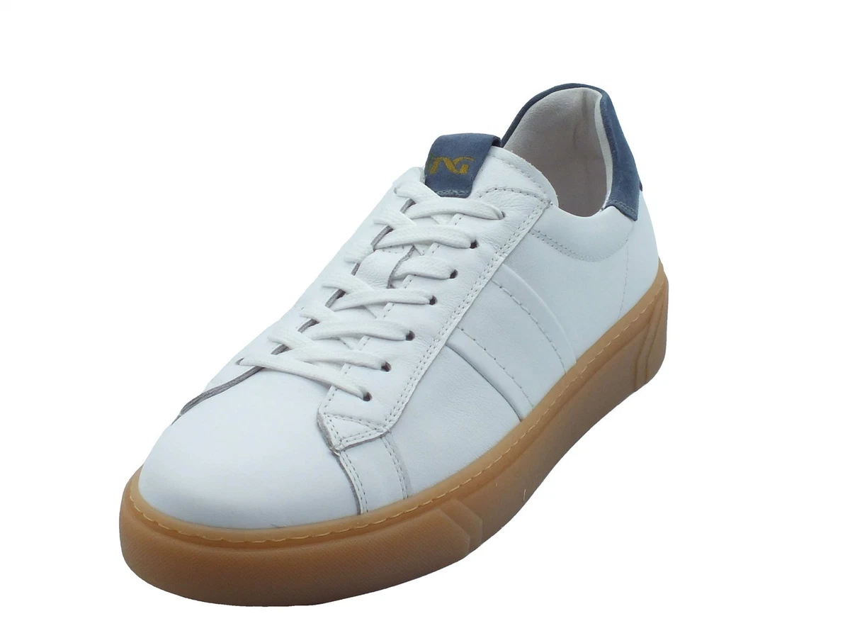 Scarpe uomo Nero Giardini I400430U sneakers sportive lacci e zip