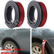 Rubber Car Fender Flare Protector Extension Wheel Eyebrow Arch Lip Moulding Trim