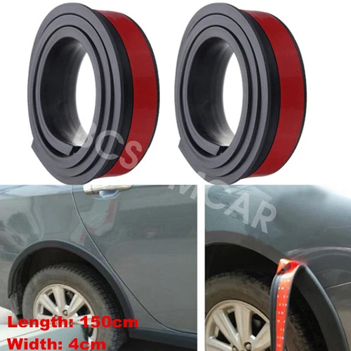 Car Fender Flares Wheel Eyebrow Arch Extension Moulding Trim Protector Strip X2
