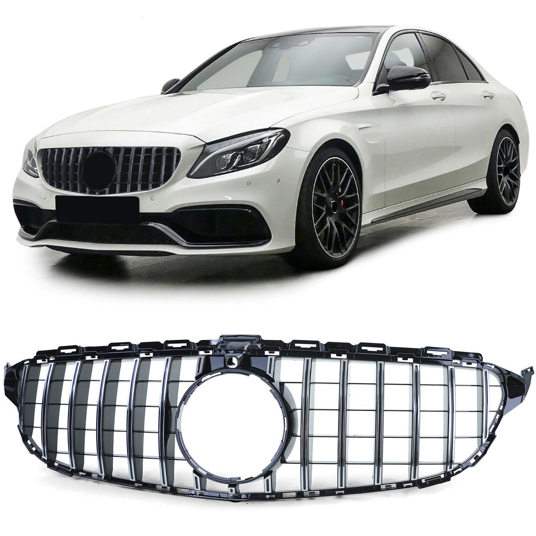 Calandre AMG GT Mercedes Classe C W205 phase 1 grille avant de remplacement pour berline break