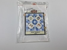 on pins and needles winter needlepunch pattern punch needle penguin snowman