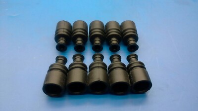  10 Stück original Lauterbacher Faltenbälge schwarz für Megatech FW01