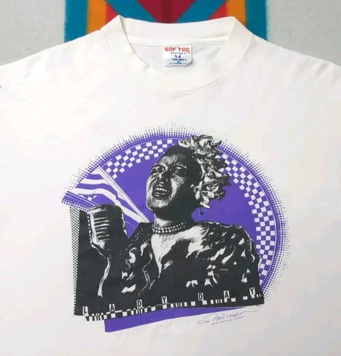 Billie Holliday Lady Day Shirt Jazz In Monterey 1990s vintage concert t-shirt, vintage, size XL, single stitch, B+ condition
