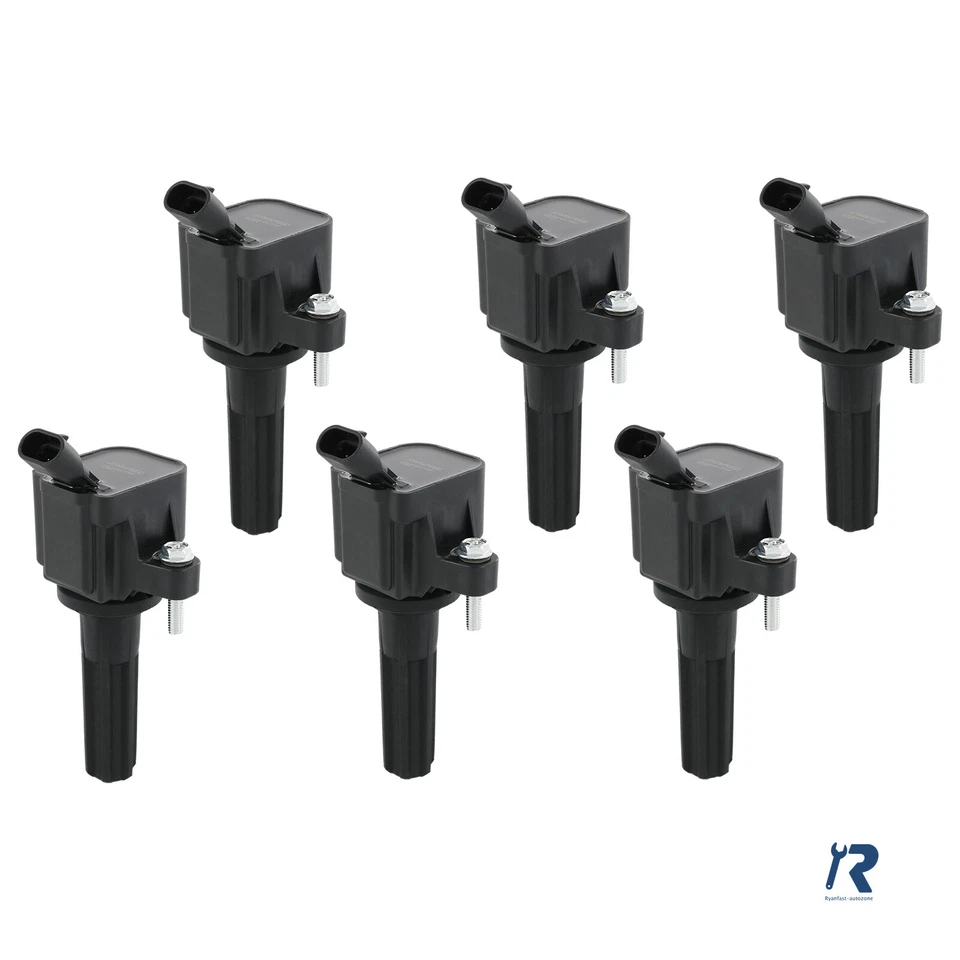 Ignition Coils Set of 6 fit for Chevrolet GMC Hummer Saab Buick 2.9L-4.2L UF497 - Image 2 of 4