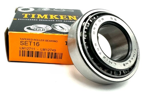 NUEVO TIMKEN Set16 (LM12749/LM12711) RODAMIENTOS DE RODILLOS CÓNICOS Set16 Diámetro 13/16"" - Imagen 1 de 4