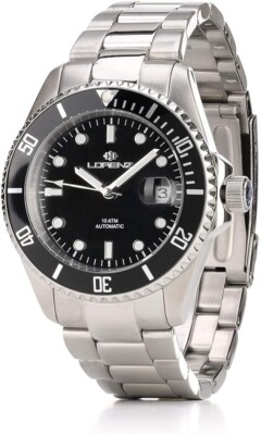 Herrenarmbanduhr Lorenz Automatik Professional Diver, Mvt Seiko Nh35A 24 Rubine