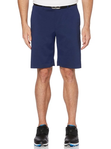 Callaway Mens Chino Golf Shorts 32 Navy Blue Performance