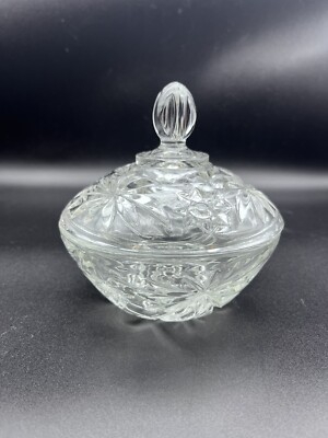 Anchor Hocking EAPG Cut Glass Small Candy Dish