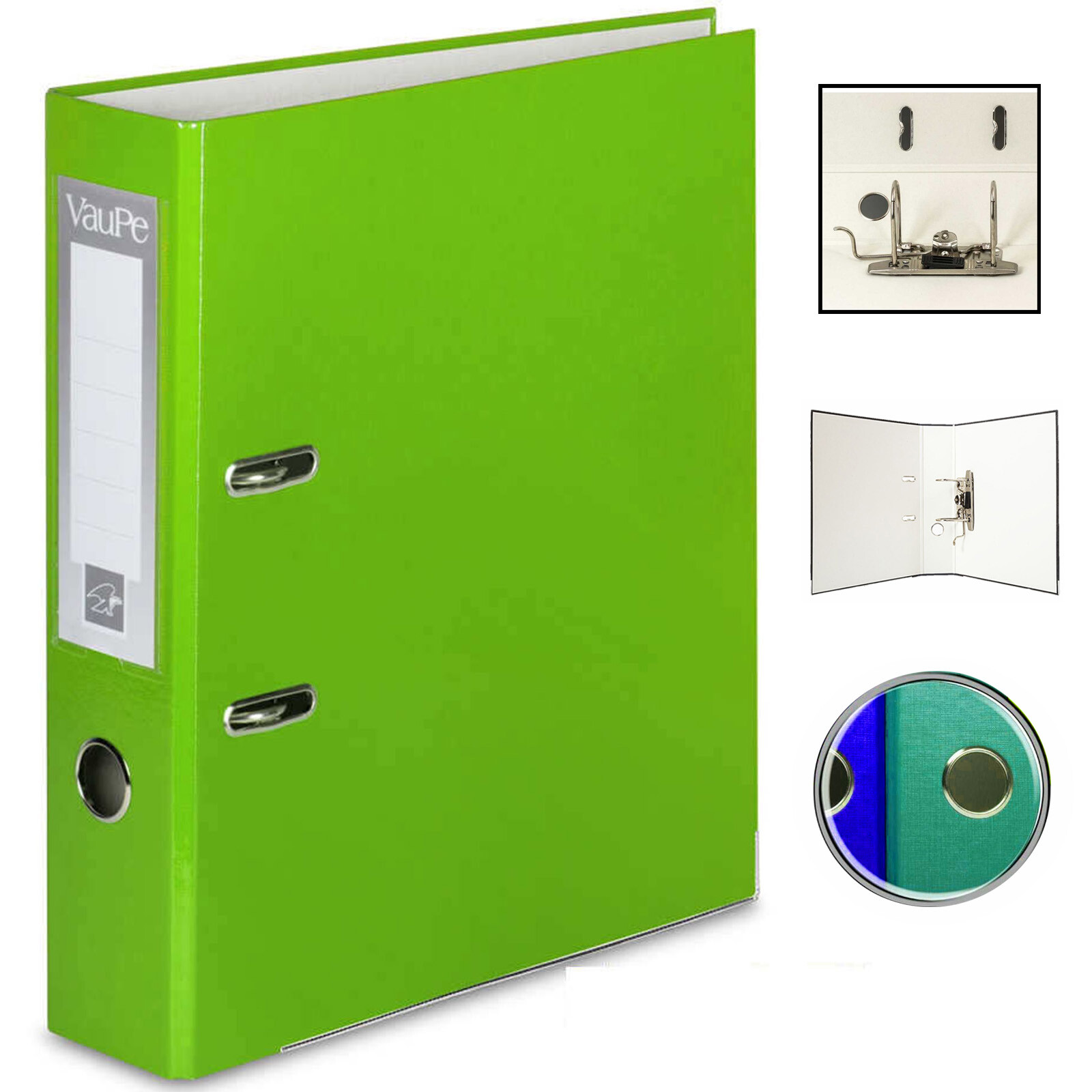 A4 75mm Large Metal Lever Arch Files Folders Ring Binder Paper Document Storage