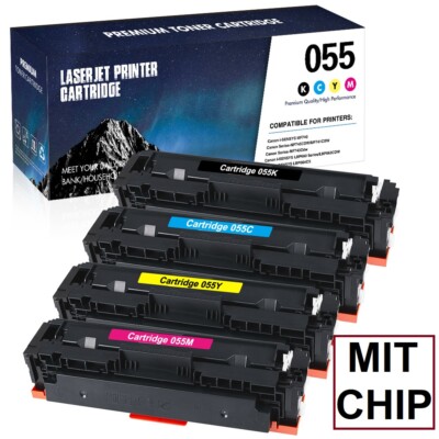 Mit Chip 4XXL Toner für Canon 055 CRG-055 Canon i-Sensys LBP 663cdw 664cx