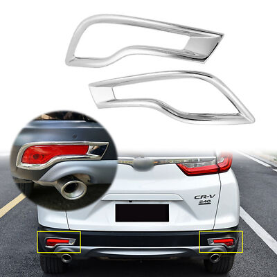 Rear Bumper Reflector Cover Trim Chrome Trim For Honda CRV CR-V 2017 ...