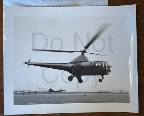 Vintage Sikorsky S-51 Helicopter B&W 8x10 Photographs Aviation Photograph Stamp