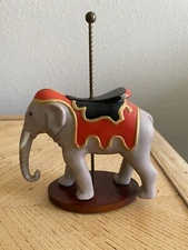 1988 Franklin  Mint Treasury of Carousel Art Animals Porcelain Elephant Figurine