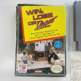 Win Lose or Draw &mdash; NES Nintendo Game Original Authentic BOX and Insert