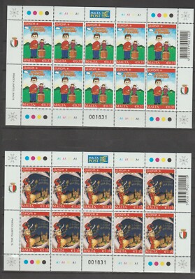 s37201 MALTA EUROPA CEPT MNH ** 2010 MSX2 KINDERBÜCHER